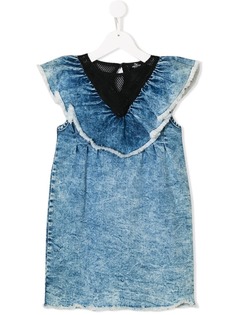 Andorine ruffled denim dress