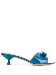 Salvatore Ferragamo bow buckle detail slip-on sandals