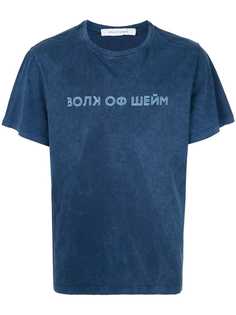 Walk Of Shame Cyrillic logo print T-shirt