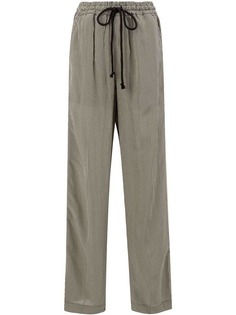 Song For The Mute check drawstring trousers