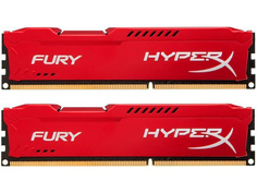Модуль памяти Kingston HyperX Fury Red DDR4 DIMM 3466MHz PC4-27700 CL19 - 16Gb KIT (2x8Gb) HX434C19FR2K2/16