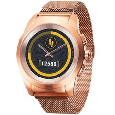 Смарт-часы MyKronoz ZeTime Regular Elite Brushed Pink Gold Milanese