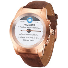 Смарт-часы MyKronoz ZeTime Regular Premium Br.Pink Gold Brown Leather