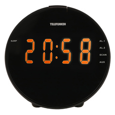 Радио-часы Telefunken TF-1572 Black/Amber