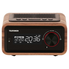 Радио-часы Telefunken TF-1582UB Dark Wood