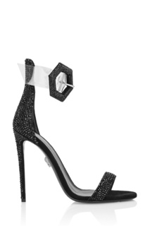 Черные туфли с кристаллами Philipp Plein