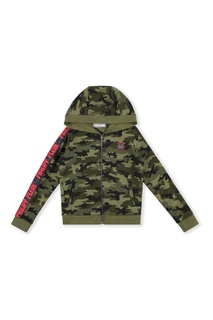 Худи с камуфляжным принтом Philipp Plein Kids