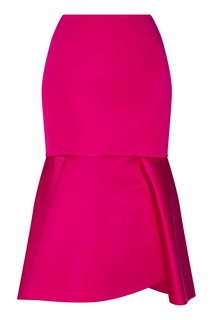 Розовая юбка из шелка Balenciaga