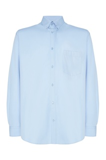 Голубая рубашка с логотипом на спине Balenciaga Man