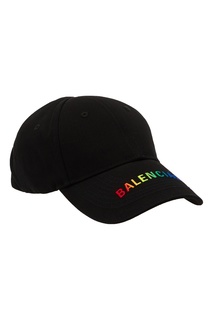 Черная кепка с логотипом Balenciaga