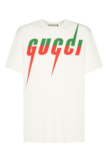 Футболка с красно-зеленым логотипом Gucci