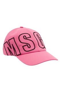 Розовая бейсболка с логотипом Msgm