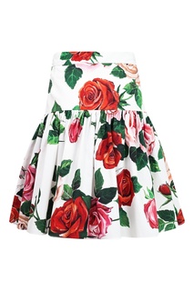 Юбка с цветочным принтом Dolce&Gabbana Children