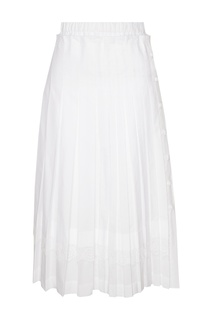 Плиссированная юбка с кружевной отделкой Simone Rocha