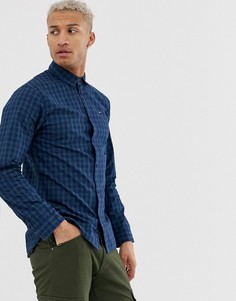 Рубашка цвета индиго в клетку Tommy Jeans - Синий