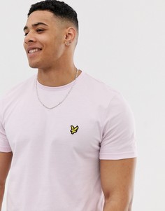 Светло-розовая футболка с логотипом Lyle & Scott - Фиолетовый