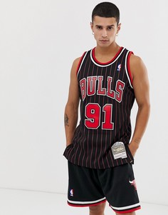 Черная майка Mitchell & Ness Chicago Bulls Rodman Swingman - Черный