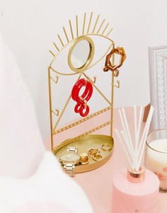 Золотистая подставка для украшений с зеркалом Sass & Belle - Мульти