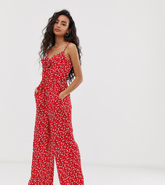 Красный комбинезон с завязкой Miss Selfridge Petite - Красный
