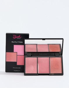 Палетка румян с 3 оттенками Sleek MakeUP - Pink Lemonade - Розовый