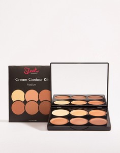 Набор для контурирования лица кремовой текстуры Sleek MakeUP - Medium - Рыжий