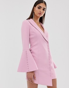Розовое платье-блейзер мини с пуговицами Lavish Alice - Розовый