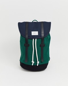 Зеленый рюкзак Sandqvist Stig - Зеленый