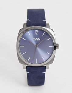 Часы с кожаным ремешком HUGO 1530069 Own - 40 мм - Темно-синий