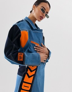 Джинсовая куртка со вставками DB Berdan - Синий