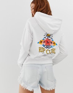 Белое пляжное худи с логотипом Rip Curl Locals Only - Мульти Ripcurl