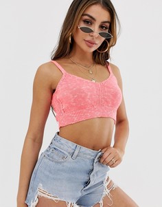Трикотажный бралетт ASOS DESIGN - Розовый