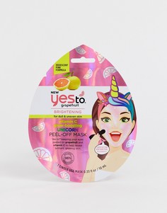 Одноразовая маска с экстрактом грейпфрута и витамина С от Yes To - Glow Boosting Unicorn - Бесцветный