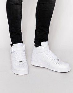Белые кроссовки Nike Air Force 1 Mid 07 - Белый
