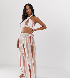 Эксклюзивная юбка макси с принтом Miss Selfridge - Мульти