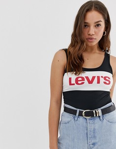 Боди в стиле колор блок Levis - Черный