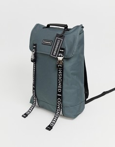 Серый рюкзак с пряжкой Consigned - Серый