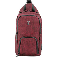 Рюкзак городской Wenger Urban Contemporary, с одним плечевым ремнем, бордовый, 19х12х33 см, 8 л, шт