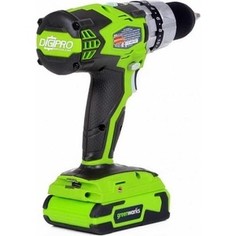 Аккумуляторная дрель-шуруповерт GreenWorks G24DDK2X (3701507UC)