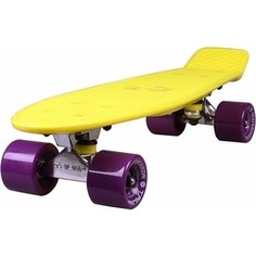 Скейтборд Triumf Active 22 TLS-402 желтый с филетовыми колесами