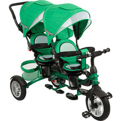 Велосипед 3-х колесный Capella TWIN TRIKE 360, GREEN (зеленый), надув. колеса, 2019 GL000957396