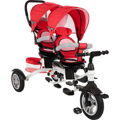 Велосипед 3-х колесный Capella TWIN TRIKE 360, RED (красный), 2019 GL000957392