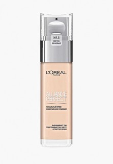 Тональный крем LOreal Paris LOreal для лица "Alliance Perfect, Совершенное слияние", выравнивающий и увлажняющий, оттенок N1.5, 30 мл