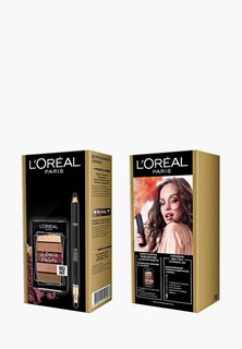 Набор для макияжа глаз LOreal Paris LOreal Мини-палетка теней для век "La Petite Palette" и карандаш для глаз "Color Riche" Le Smoky, оттенок 201, Итальянский эспрессо в подарок