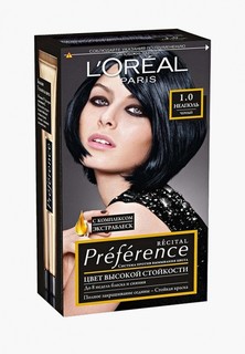 Краска для волос LOreal Paris LOreal "Preference", стойкая, оттенок 1.0, Неаполь