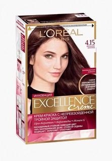 Краска для волос LOreal Paris LOreal "Excellence", стойкая, оттенок 4.15, Морозный шоколад
