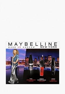 Набор косметики Maybelline New York Подарочный от Маши Иваковой: Тушь для ресниц "Lash Sensational Luscious"; Жидкая Подводка "Master Precise Curvy"; Жидкая матовая губная помада "Vivid Matte"