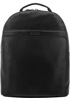 Черный рюкзак с одним отделом на молнии Guess