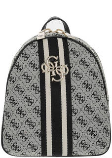 Текстильный рюкзак с монограммой бренда Guess