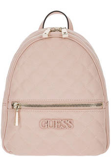 Стеганый рюкзак розового цвета Guess