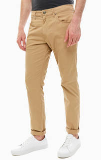 Зауженные хлопковые брюки бежевого цвета Wrangler